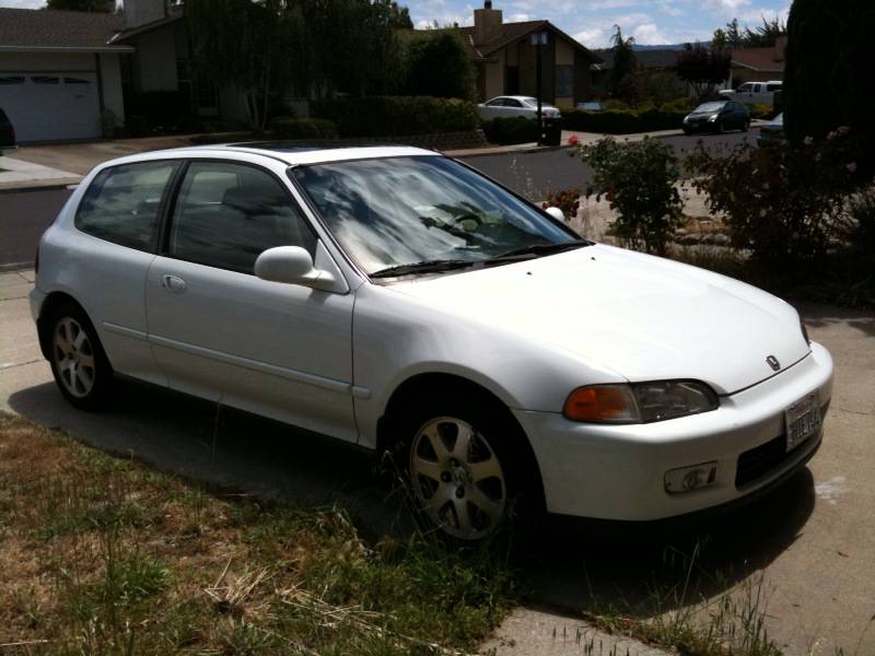 1994 Honda civic hatchback white #7