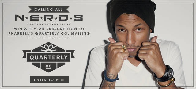 Win A Free Year Subscription To Quarterly.co From Pharrell