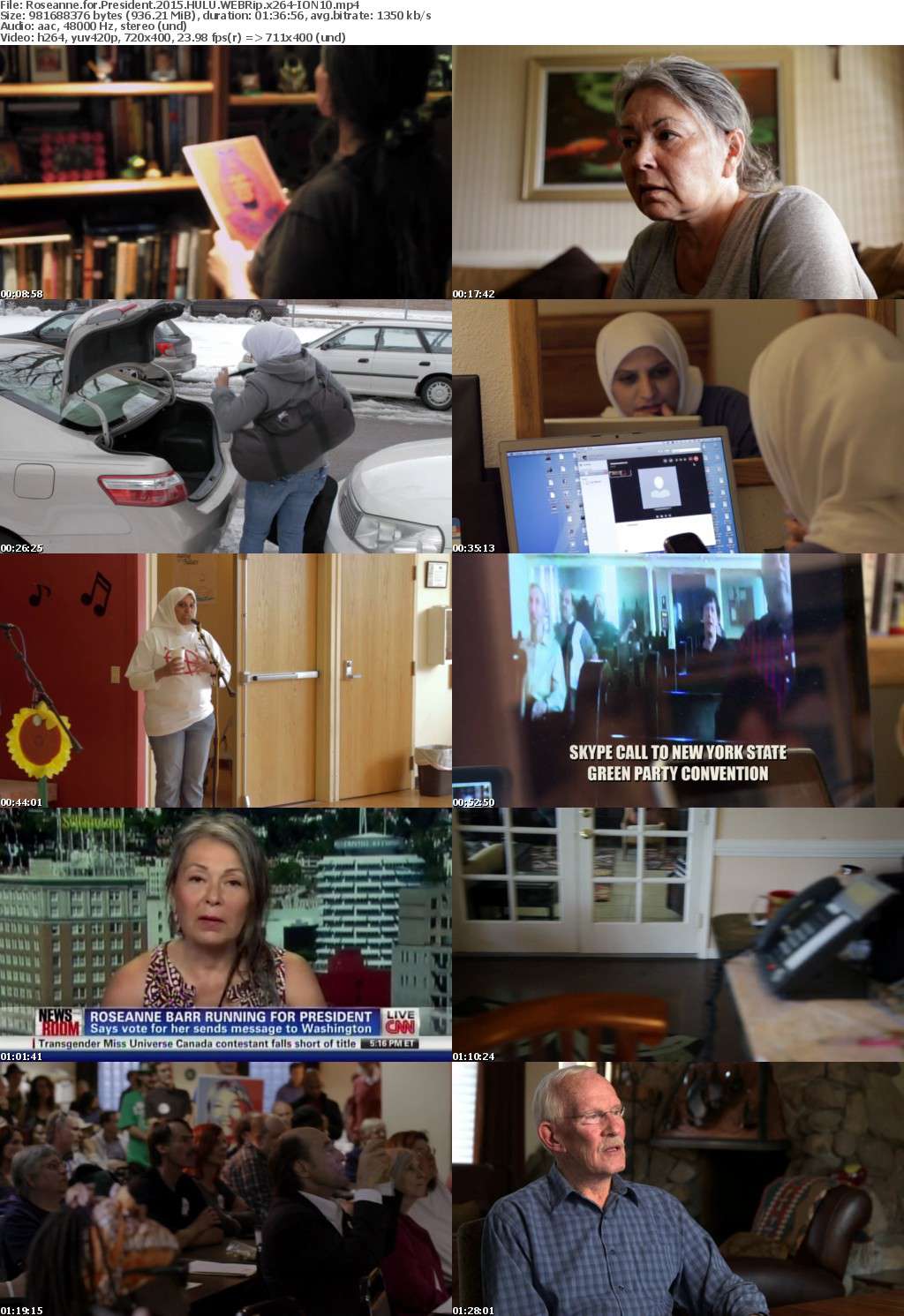 Roseanne for President 2015 HULU WEBRip x264-ION10 Roseanne for President 2015 HULU WEBRip x264-ION10