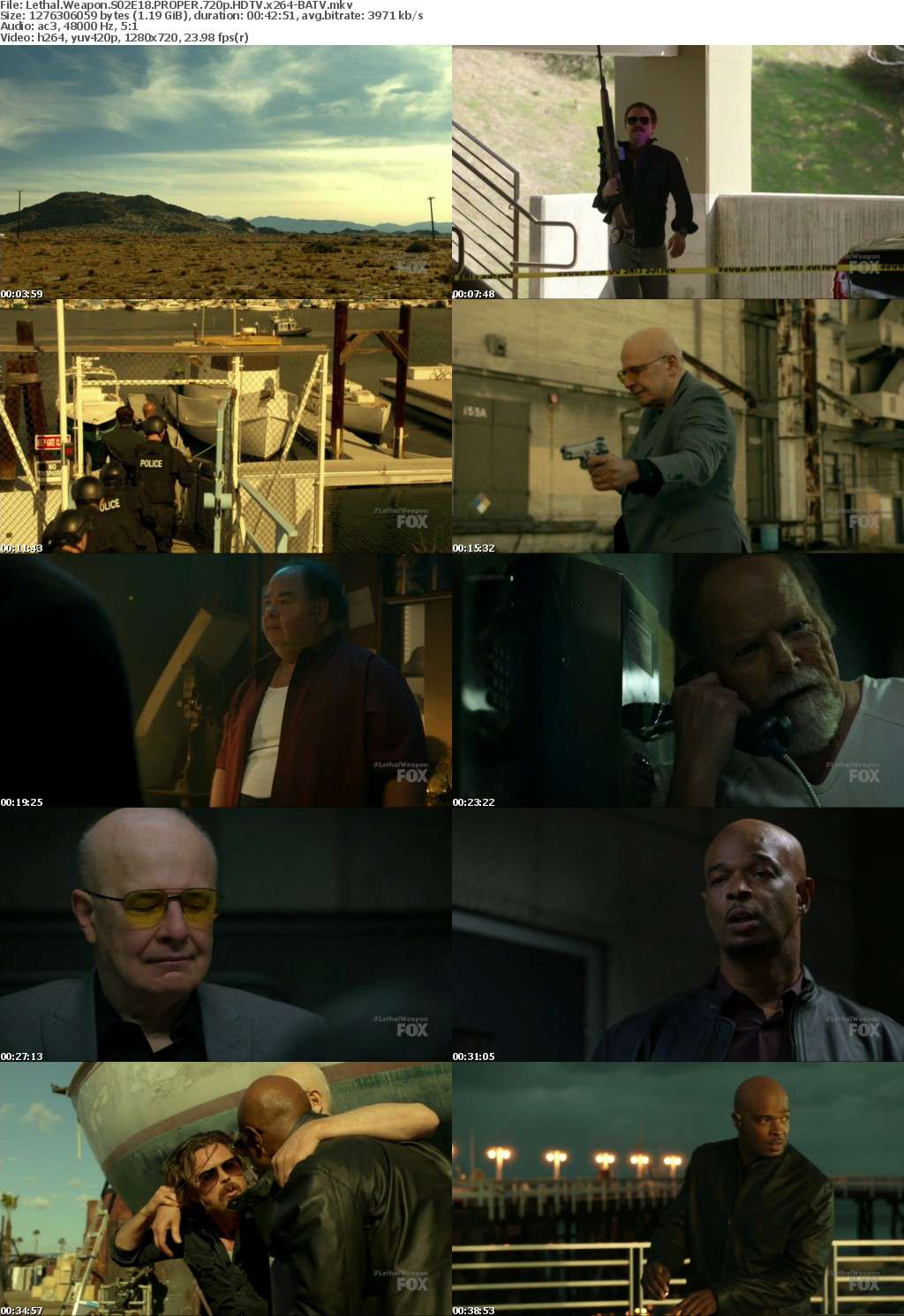 Lethal Weapon S02E18 PROPER 720p HDTV x264-BATV Lethal Weapon S02E18 PROPER 720p HDTV x264-BATV