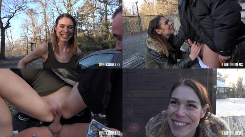 CzechHitchHickers 17 06 21 Jessica Bell Outdoor Quickie With Smiling Teen C...