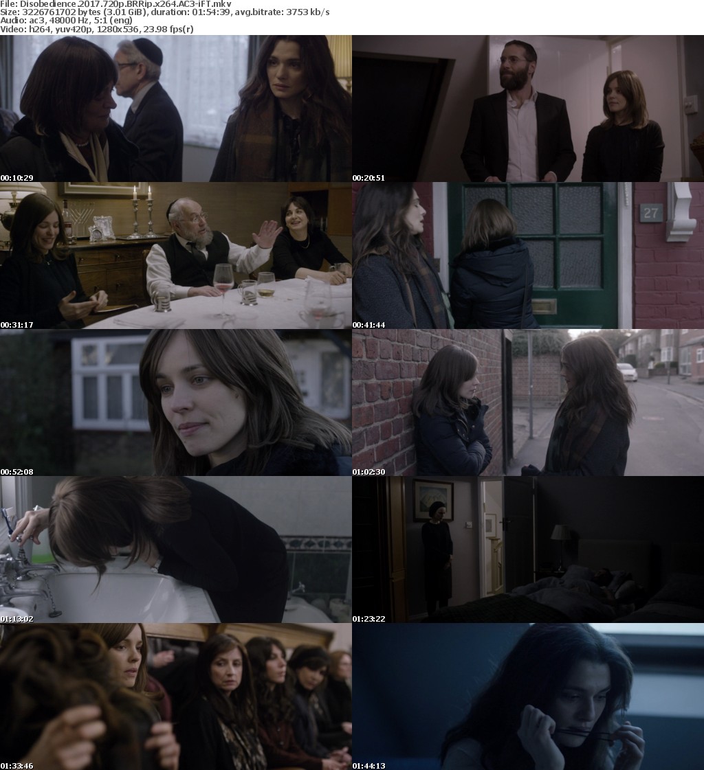 Disobedience (2017) 720p BRRip x264 AC3-iFT