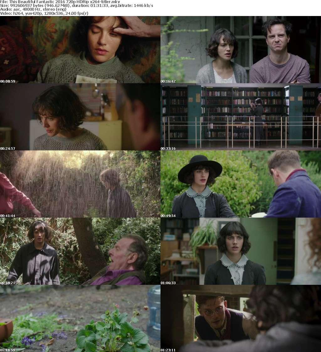 This Beautiful Fantastic (2016) 720p HDRip x264-titler