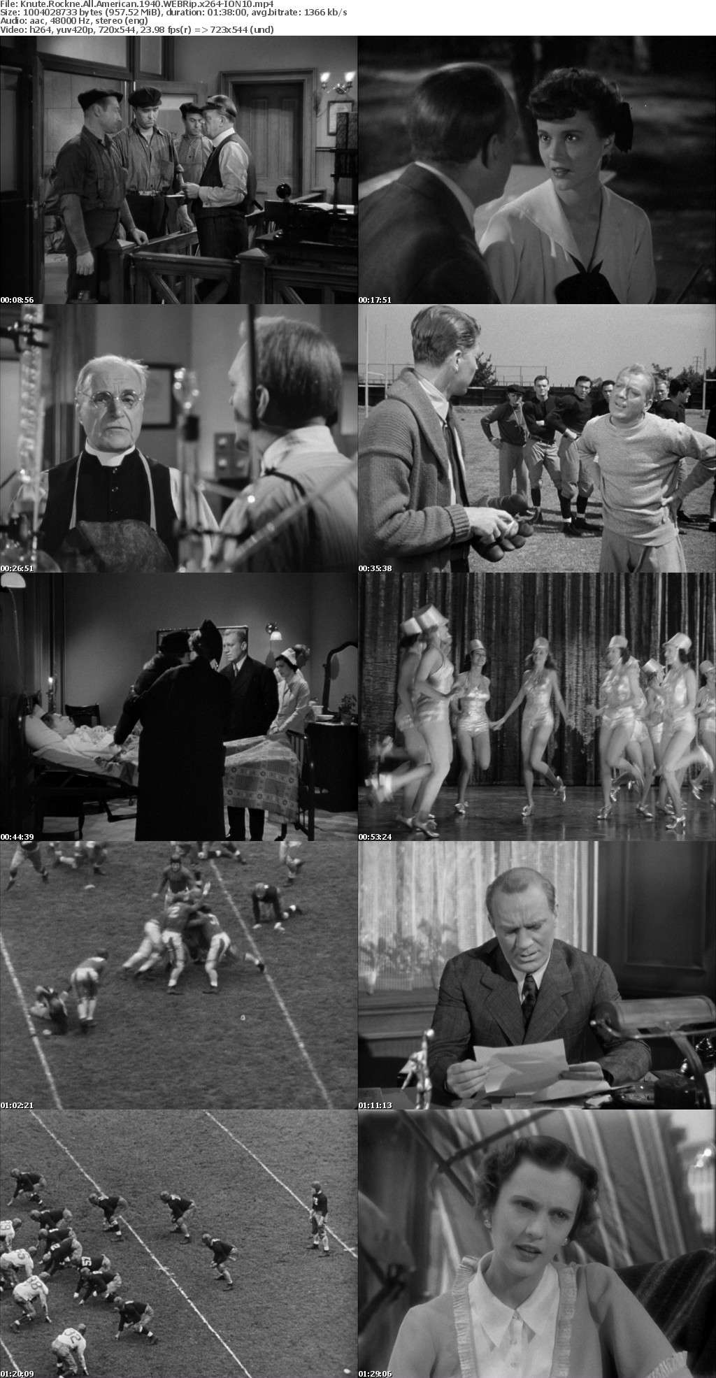 Knute Rockne All American 1940 WEBRip x264-ION10 Knute Rockne All American 1940 WEBRip x264-ION10