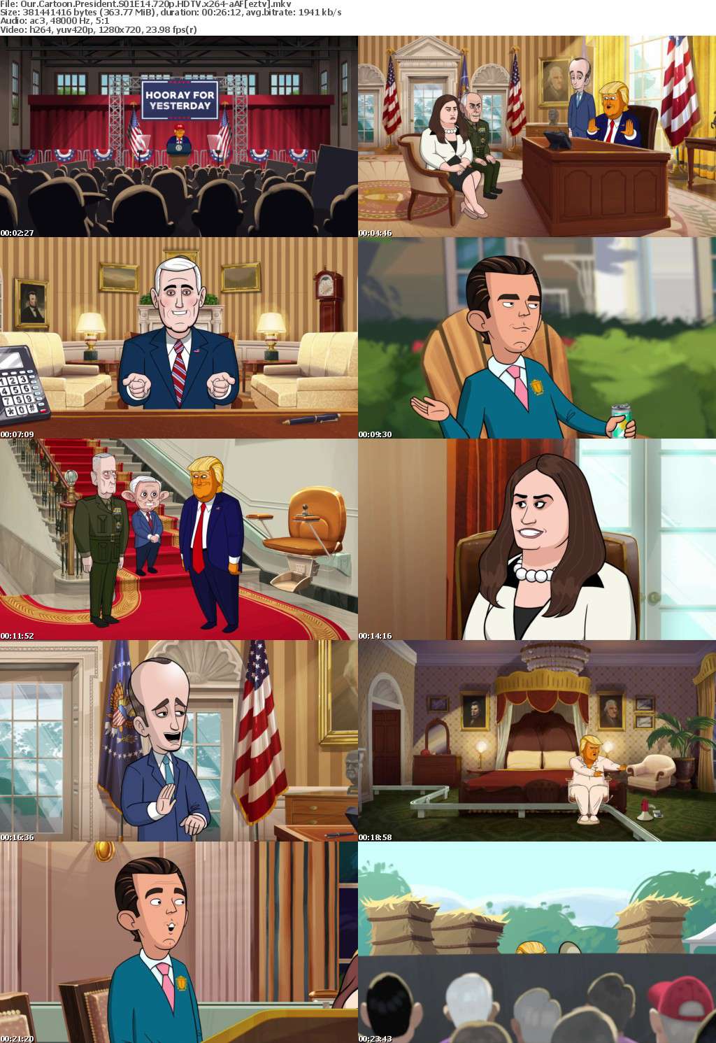 Our Cartoon President S01E14 720p HDTV x264-aAF