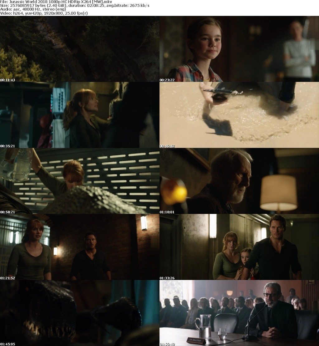 Jurassic World Fallen Kingdom (2018) 1080p HC HDRip X264 MW