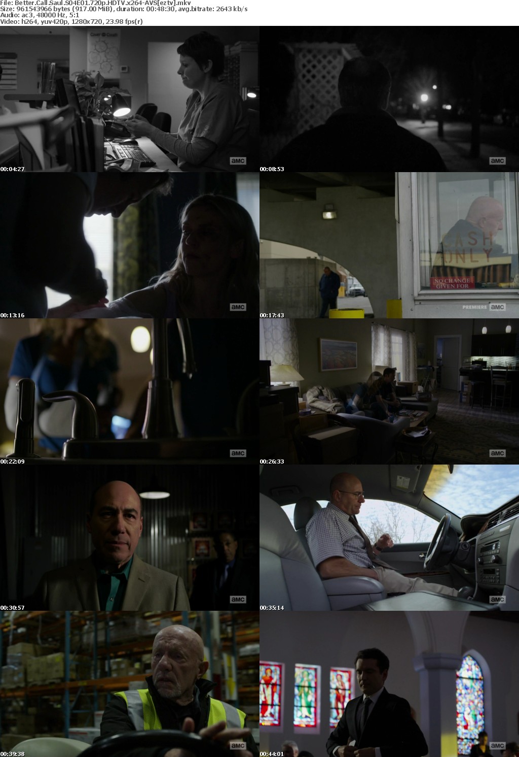 Better Call Saul S04E01 720p HDTV x264-AVS