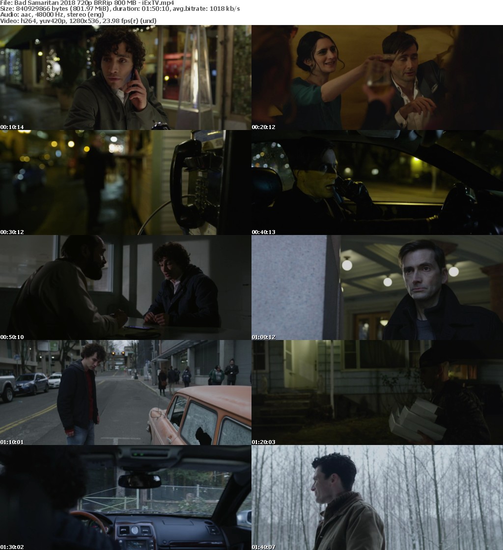 Bad Samaritan (2018) 720p BRRip 800 MB - iExTV