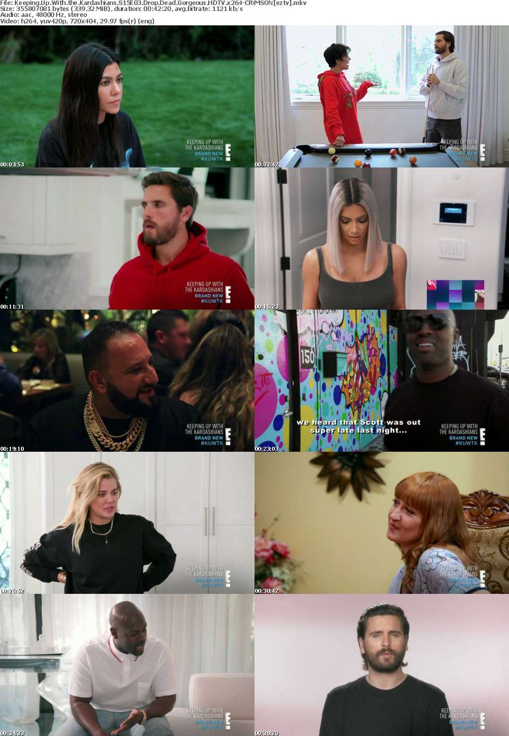 Keeping Up With the Kardashians S15E03 Drop Dead Gorgeous HDTV x264-CRiMSON