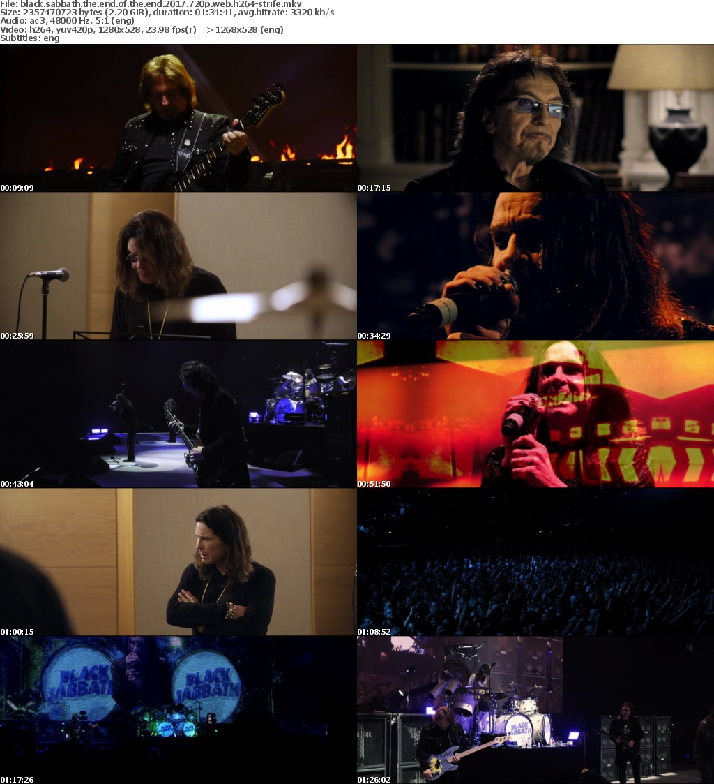 Black Sabbath The End of the End (2017) 720p WEB H264-STRiFE