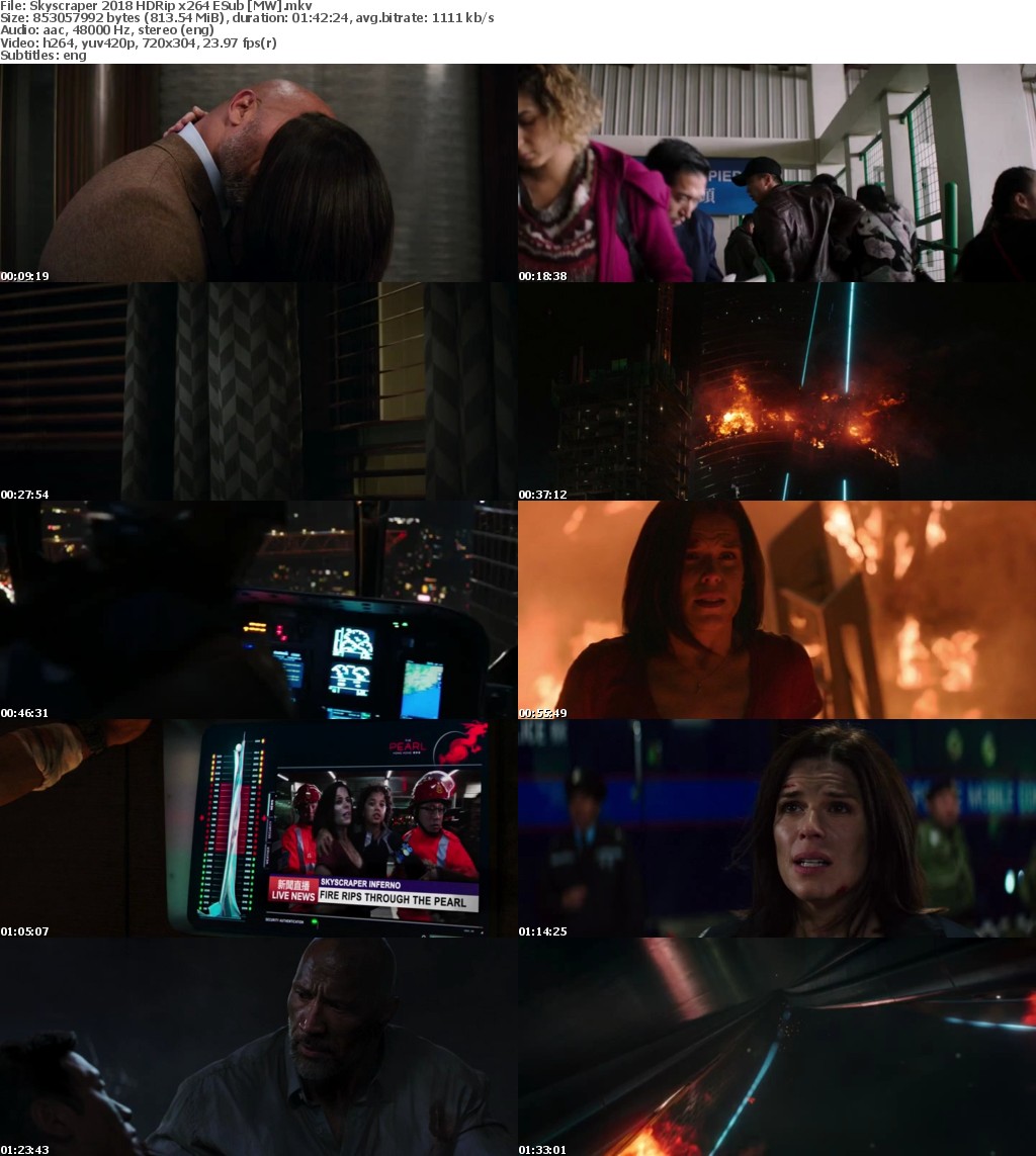 Skyscraper (2018) HDRip x264 ESub MW