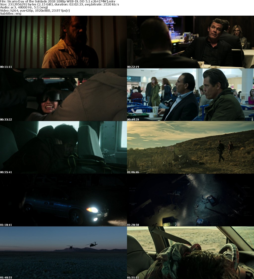 Sicario Day of the Soldado (2018) 1080p WEB-DL DD 5.1 x264 MW