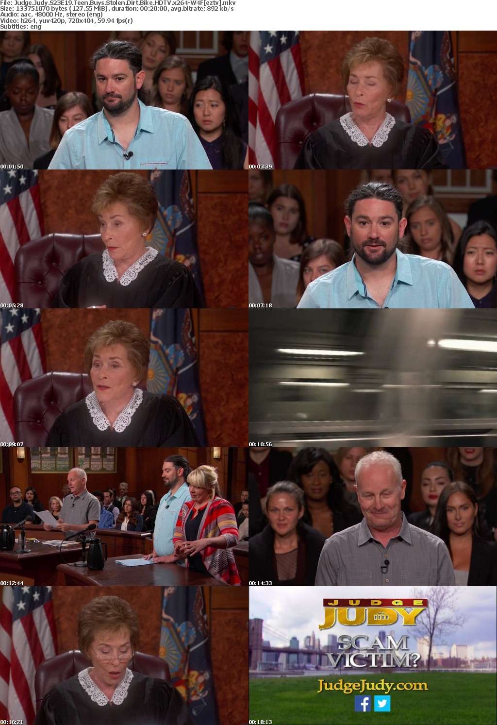 Judge Judy S23E19 Teen Buys Stolen Dirt Bike HDTV x264-W4F