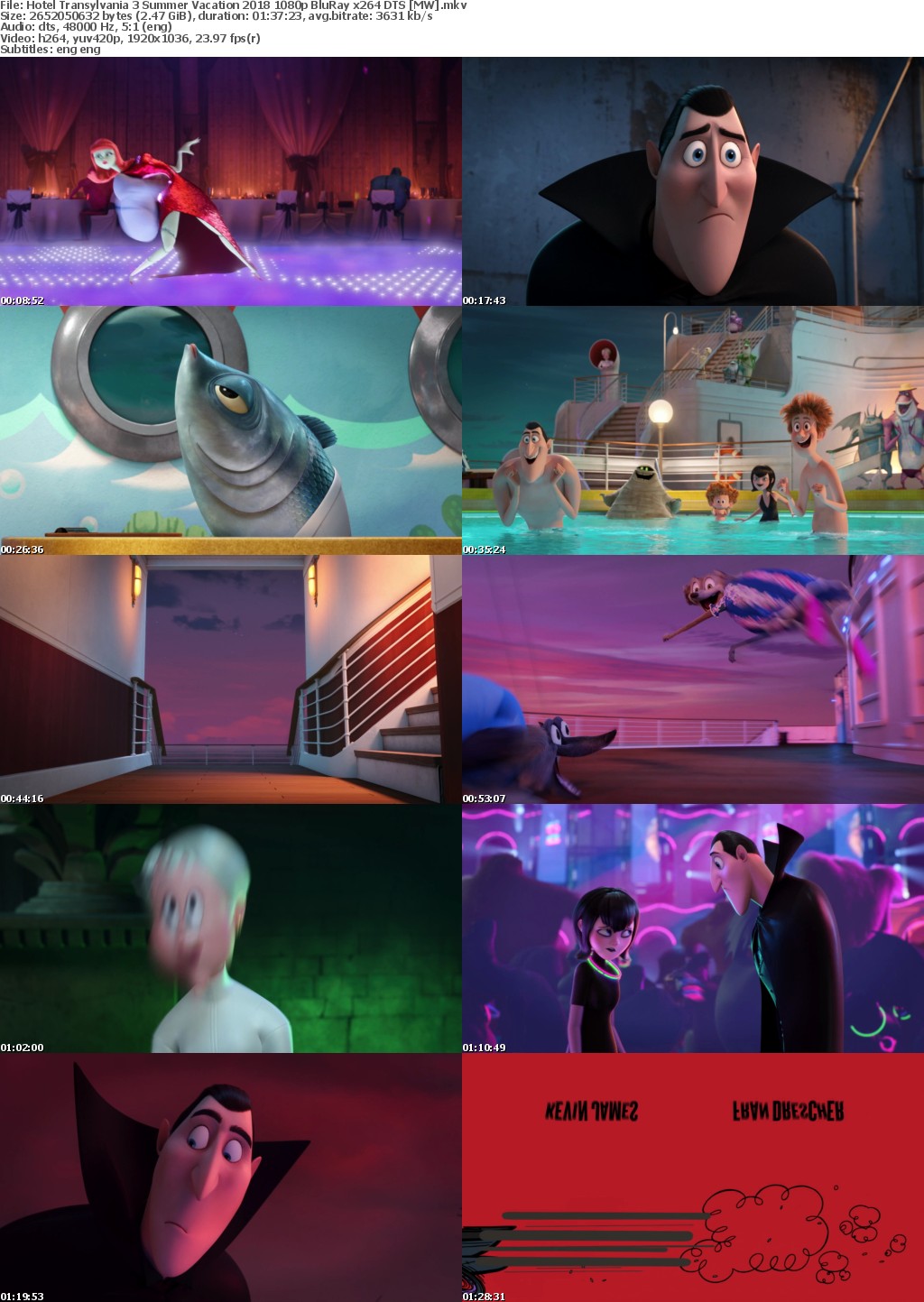 Hotel Transylvania 3 Summer Vacation (2018) 1080p BluRay x264 DTS MW