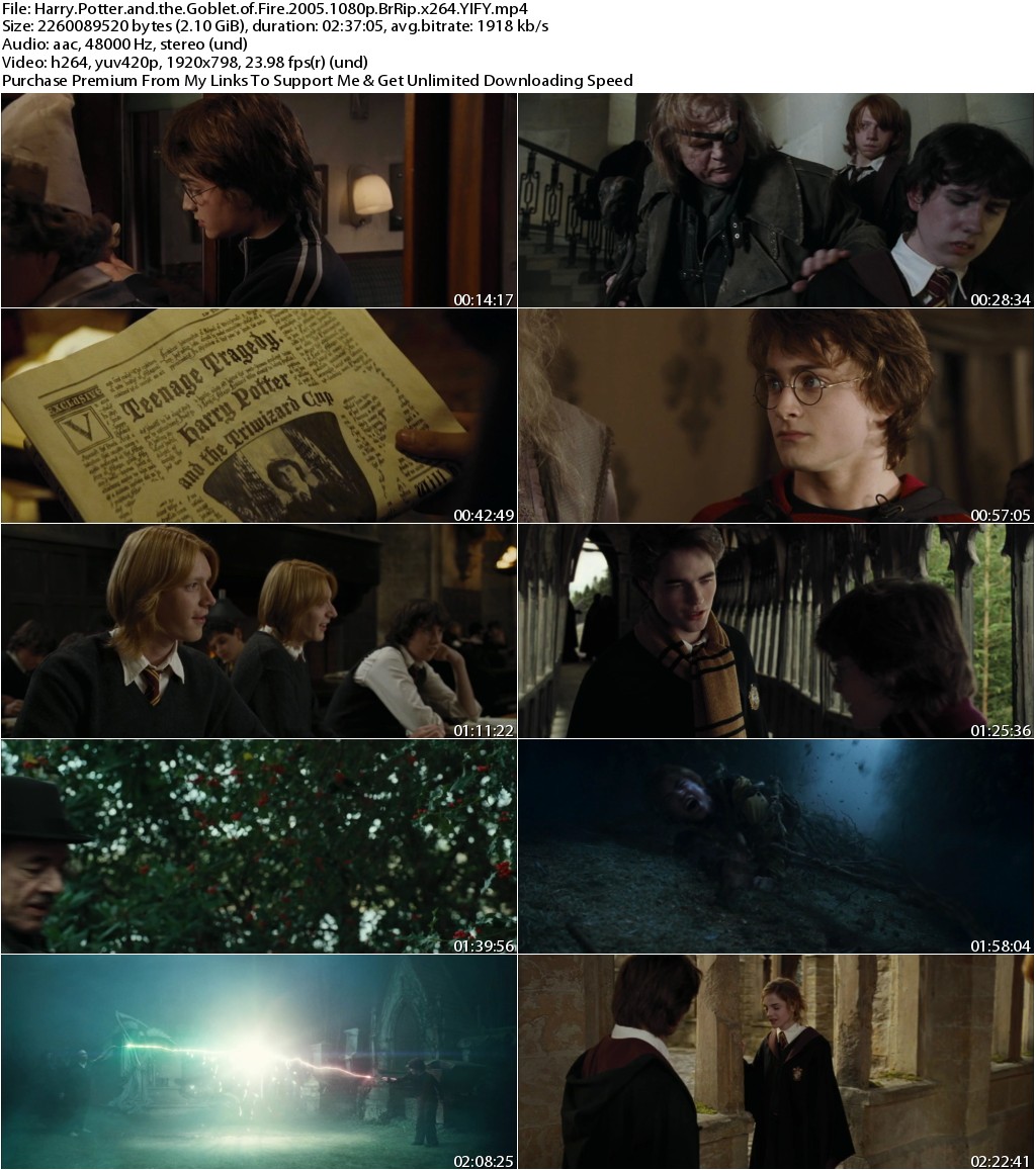 Harry Potter and the Goblet of Fire (2005) 1080p BrRip x264 YIFY