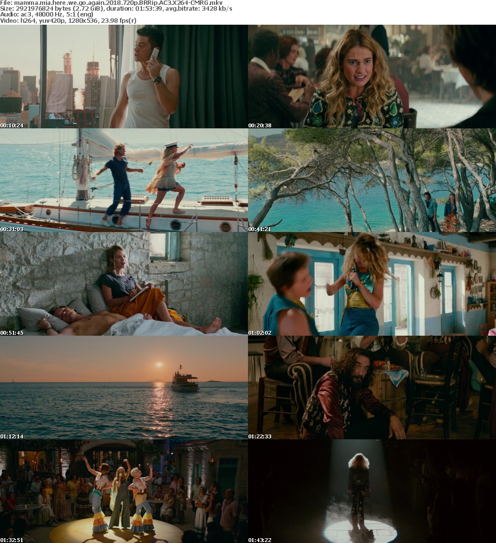 Mamma Mia Here We Go Again (2018) 720p BRRip AC3 X264-CMRG