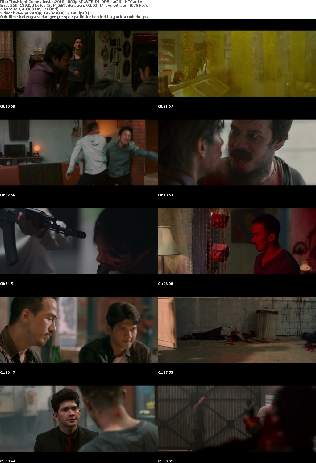 The Night Comes for Us (2018) 1080p NF WEB-DL DD5.1 x264-NTG