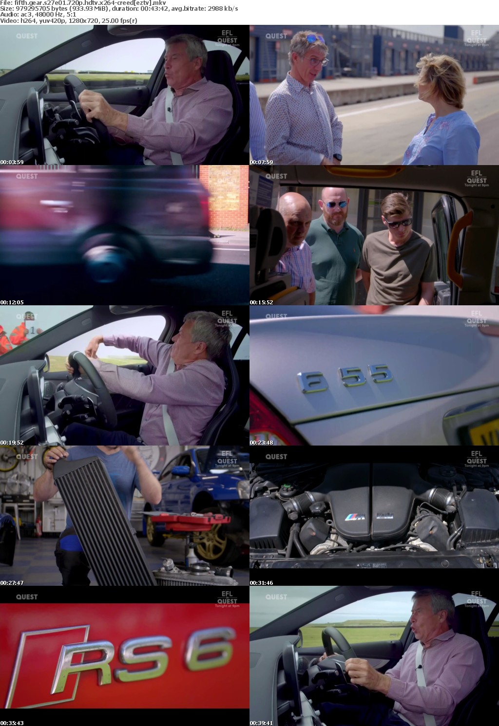 Fifth Gear S27E01 720p HDTV X264-CREED