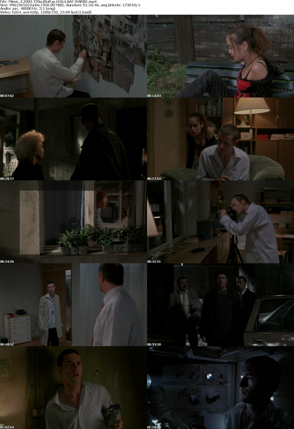 Mimic 3 (2003) 720p BluRay H264 AAC-RARBG