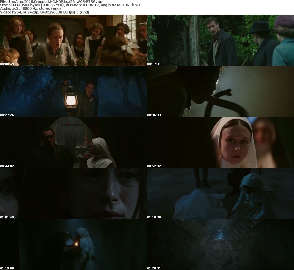 The Nun (2018) Cropped HC HDRip x264 AC3-ETRG