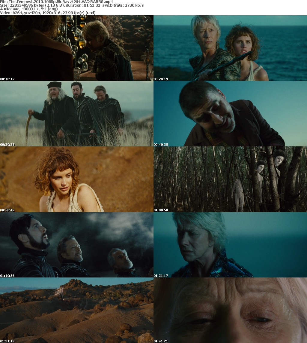 The Tempest (2010) 1080p BluRay H264 AAC-RARBG