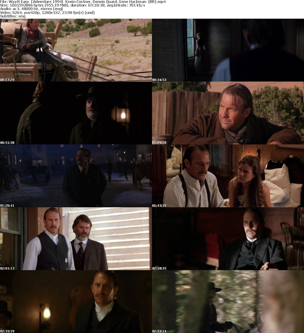 Wyatt Earp (1994) 720p BRRip x264-DLW