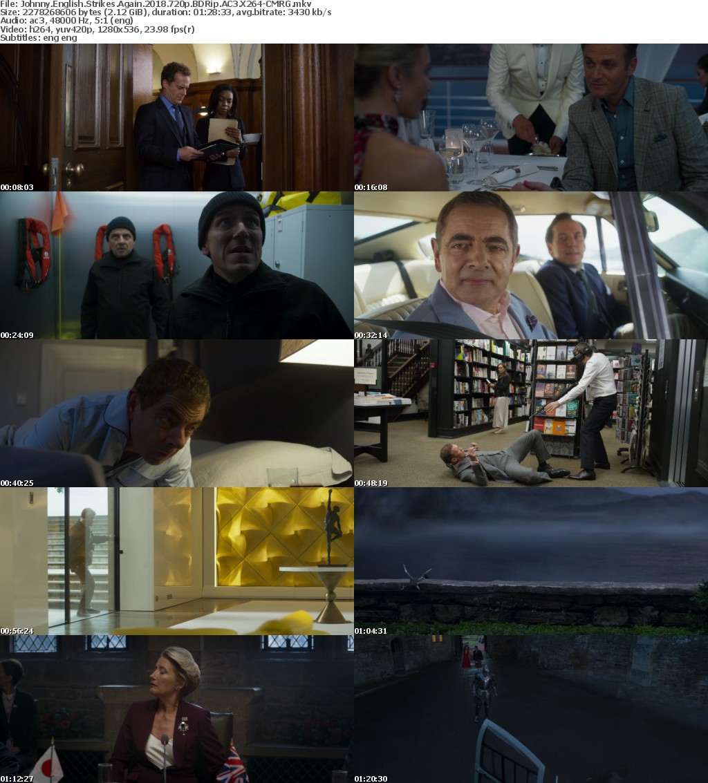 Johnny English Strikes Again (2018) 720p BDRip AC3 X264-CMRG