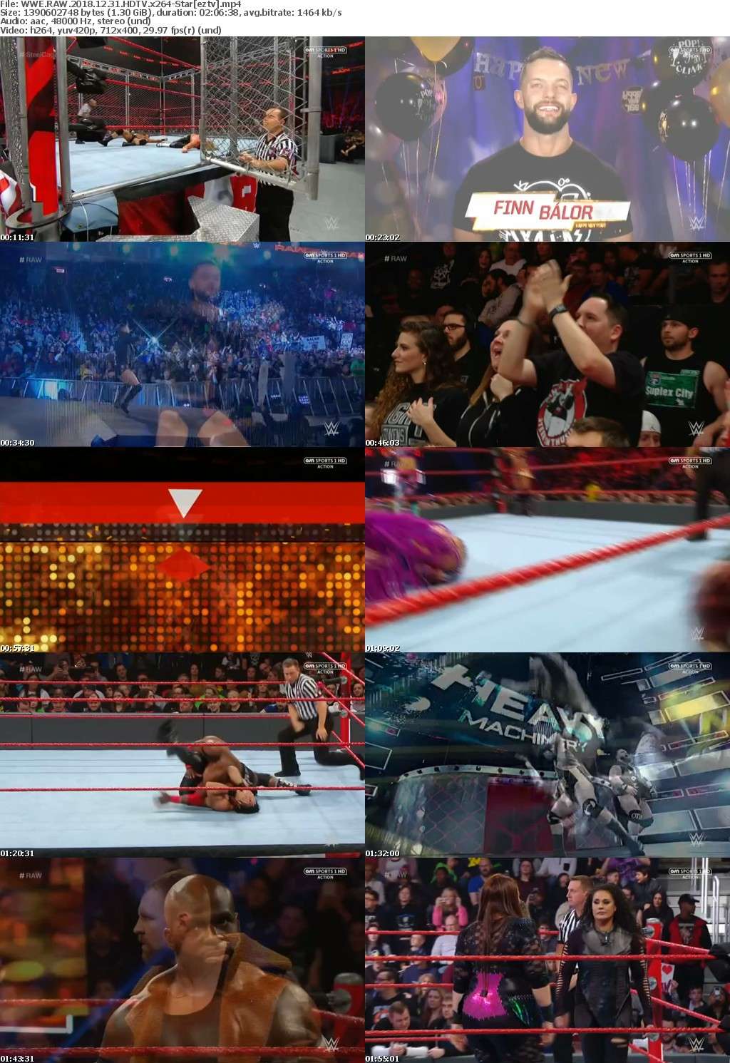 WWE RAW (2018) 12 31 HDTV x264-Star