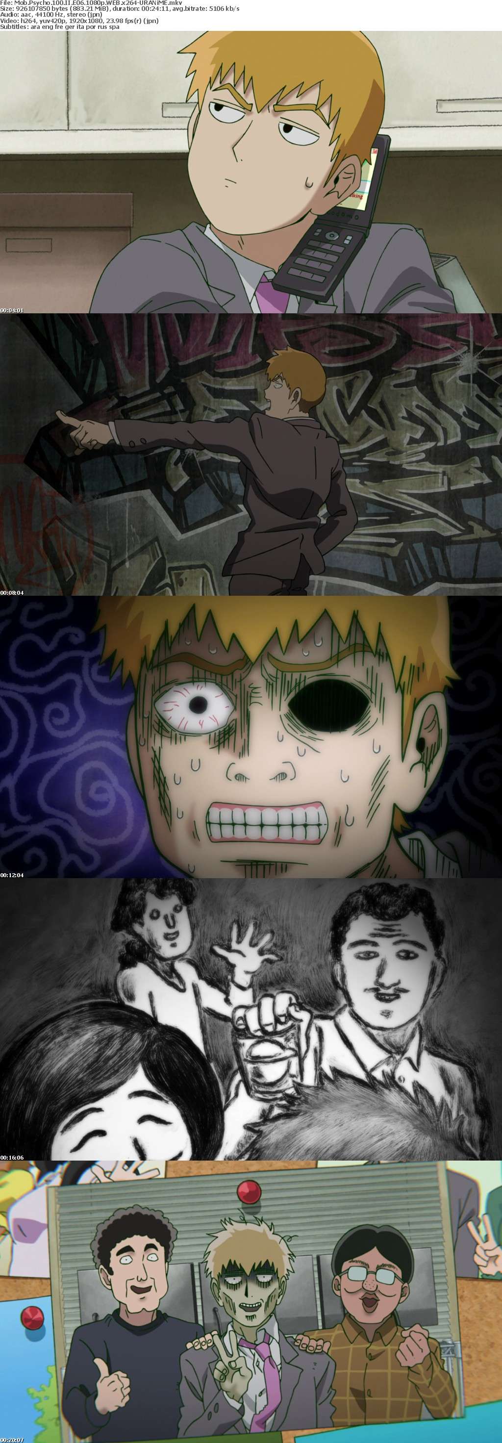 Mob Psycho 100 II E06 1080p WEB x264-URANiME Mob Psycho 100 II E06 1080p WEB x264-URANiME