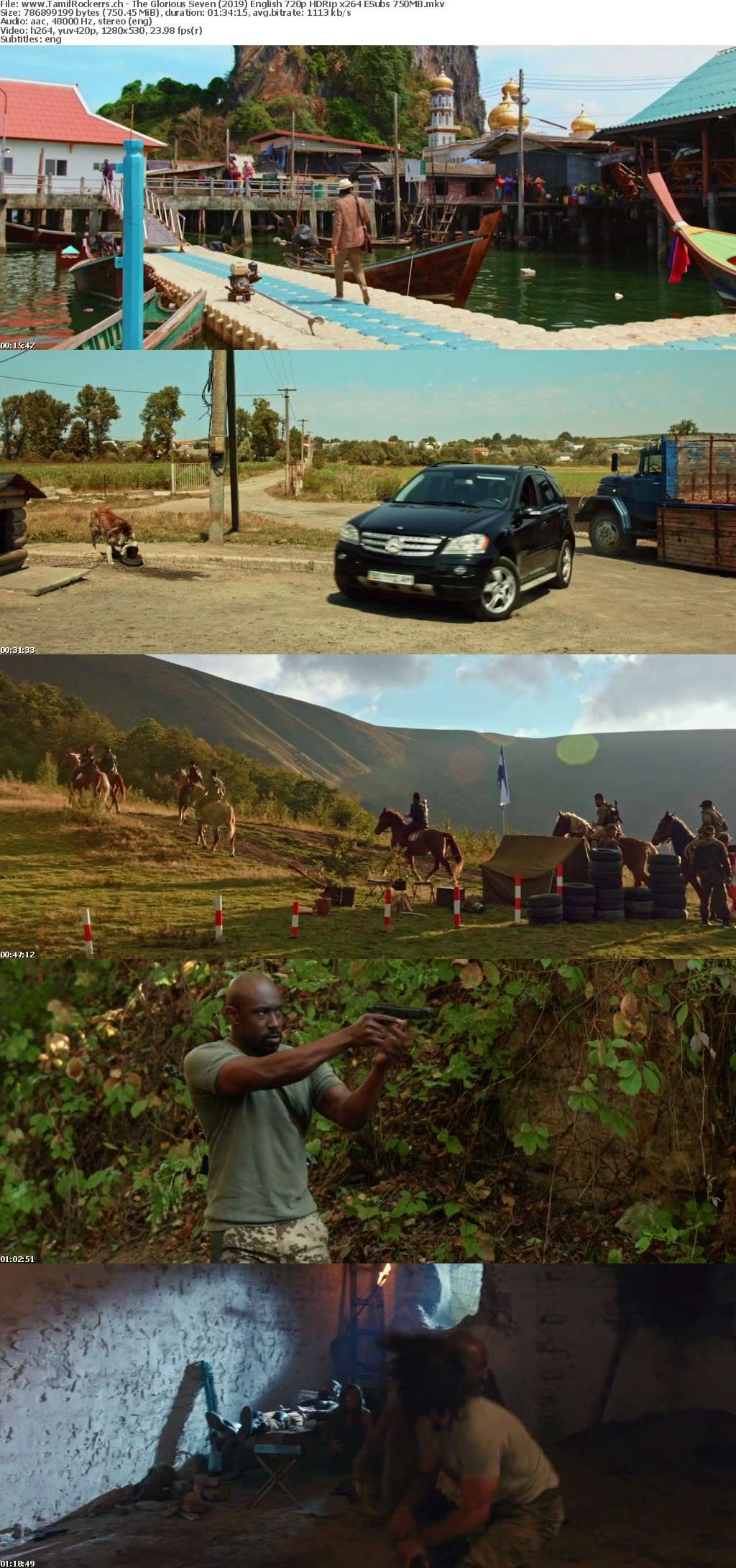 The Glorious Seven 2019 English 720p HDRip x264 ESubs 750MB The Glorious Seven 2019 English 720p HDRip x264 ESubs 750MB