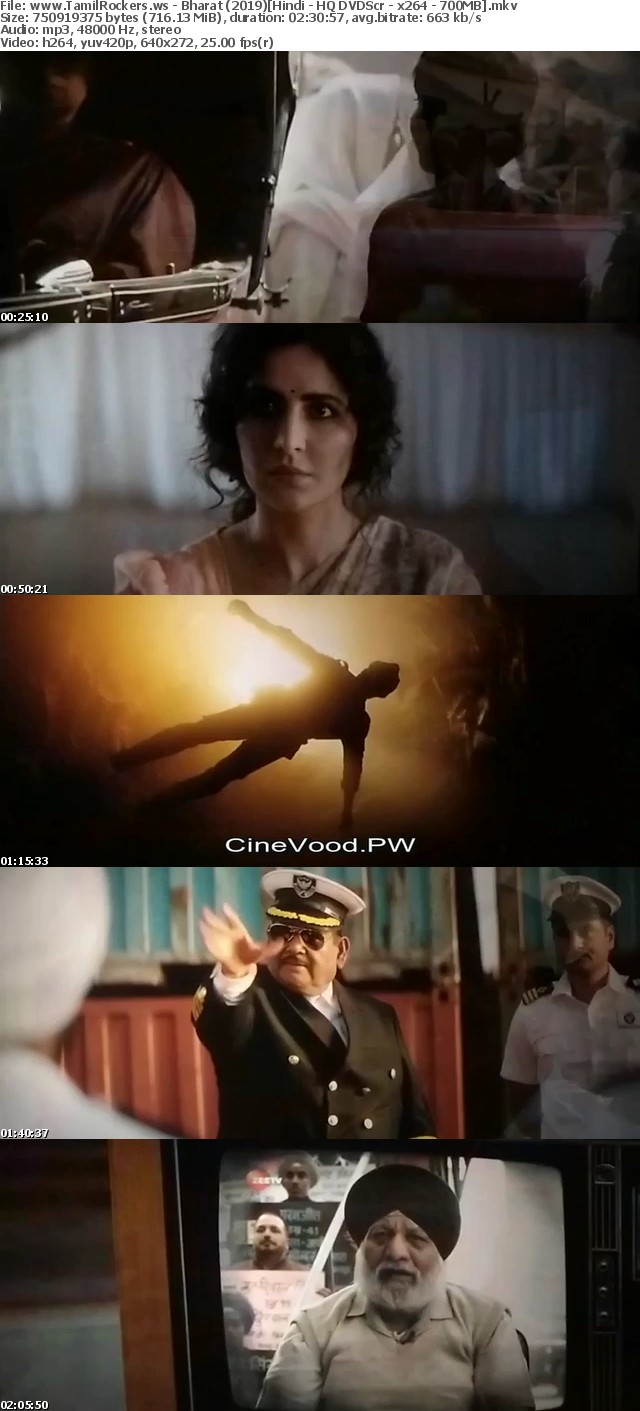 Bharat 2019 Hindi - HQ DVDScr - x264 - 700MB Bharat 2019 Hindi - HQ DVDScr - x264 - 700MB