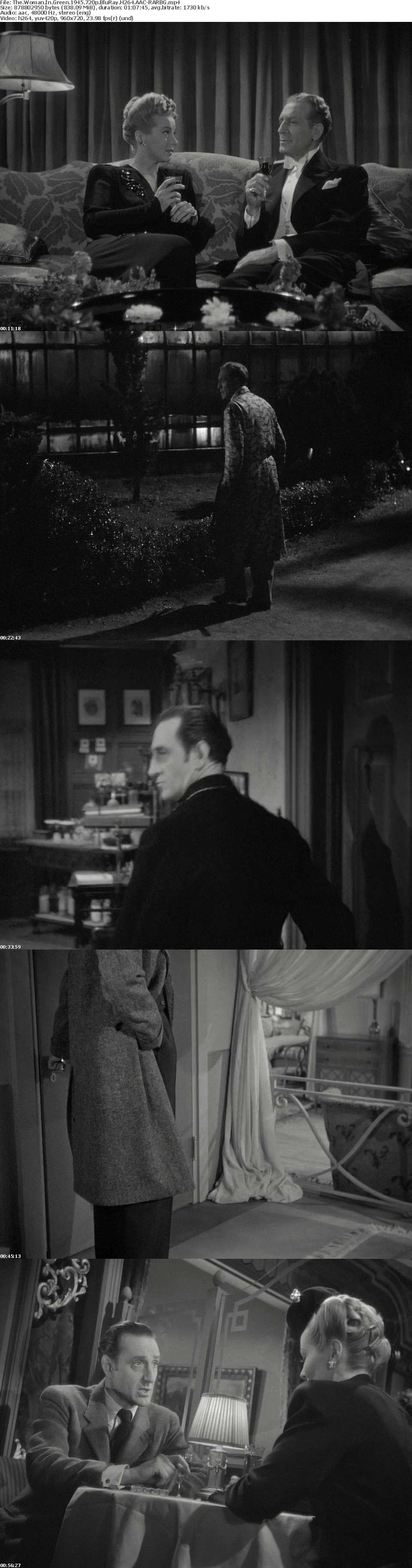 The Woman In Green 1945 720p BluRay H264 AAC-RARBG The Woman In Green 1945 720p BluRay H264 AAC-RARBG