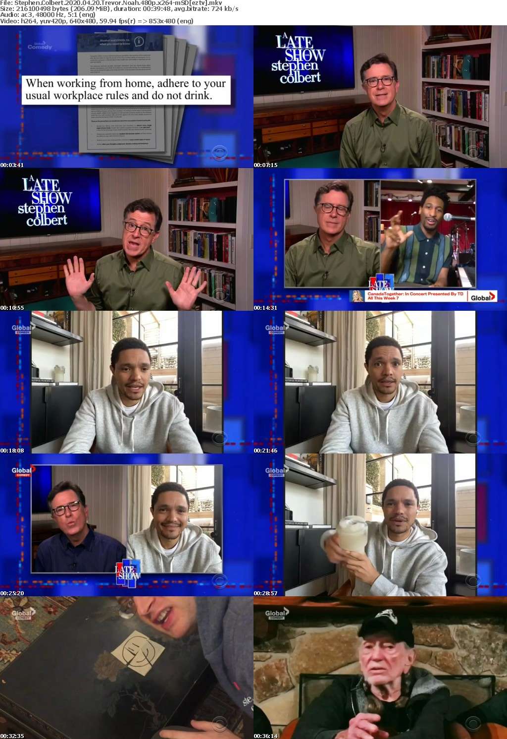 Stephen Colbert 2020 04 20 Trevor Noah 480p x264-mSD Stephen Colbert 2020 04 20 Trevor Noah 480p x264-mSD