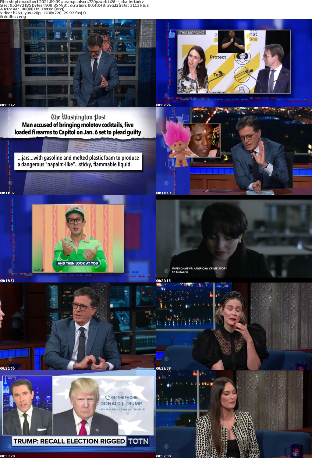 Stephen Colbert 2021 09 09 Sarah Paulson 720p WEB H264-JEBAITED