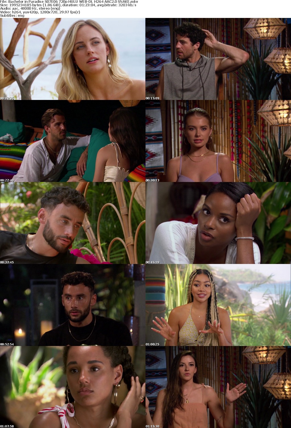 Bachelor in Paradise S07E06 720p HULU WEB-DL H264 AAC2 0 SNAKE