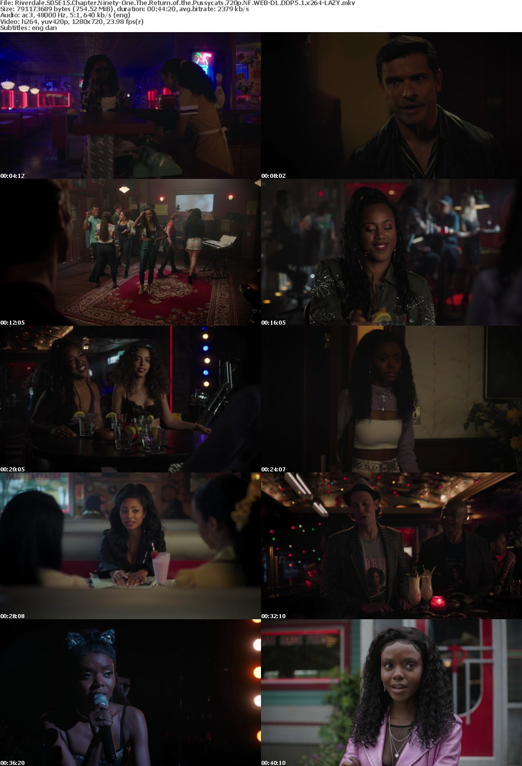 Riverdale US S05E15 Chapter Ninety-One The Return of the Pussycats 720p NF WEBRip DDP5 1 x264-LAZY