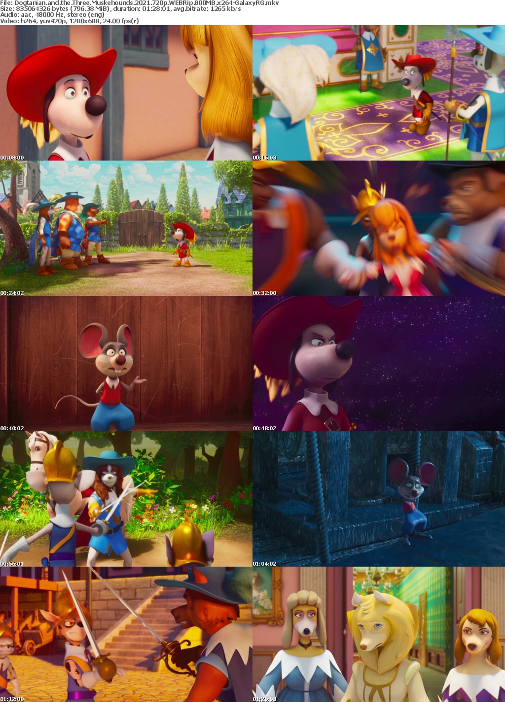Dogtanian and the Three Muskehounds 2021 720p WEBRip 800MB x264-GalaxyRG