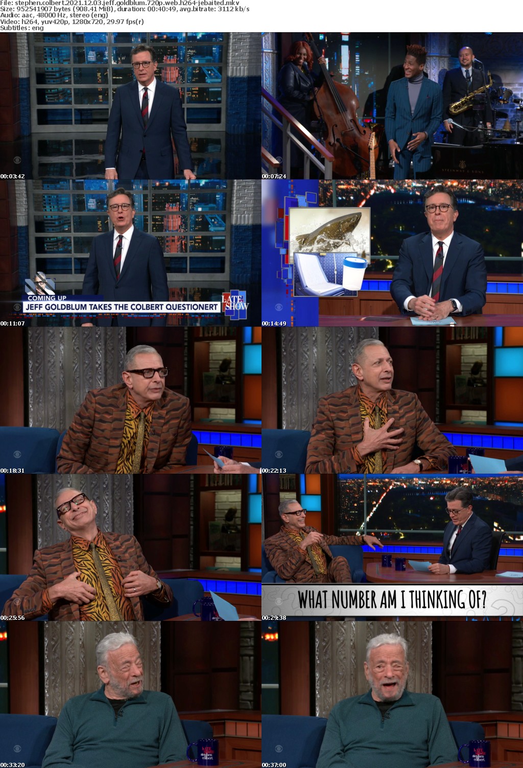 Stephen Colbert 2021 12 03 Jeff Goldblum 720p WEB H264-JEBAITED