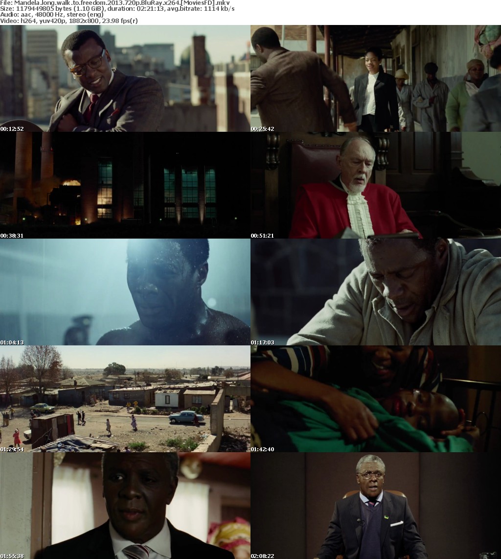 Mandela Long Walk to Freedom (2013) 720p BluRay x264 - MoviesFD