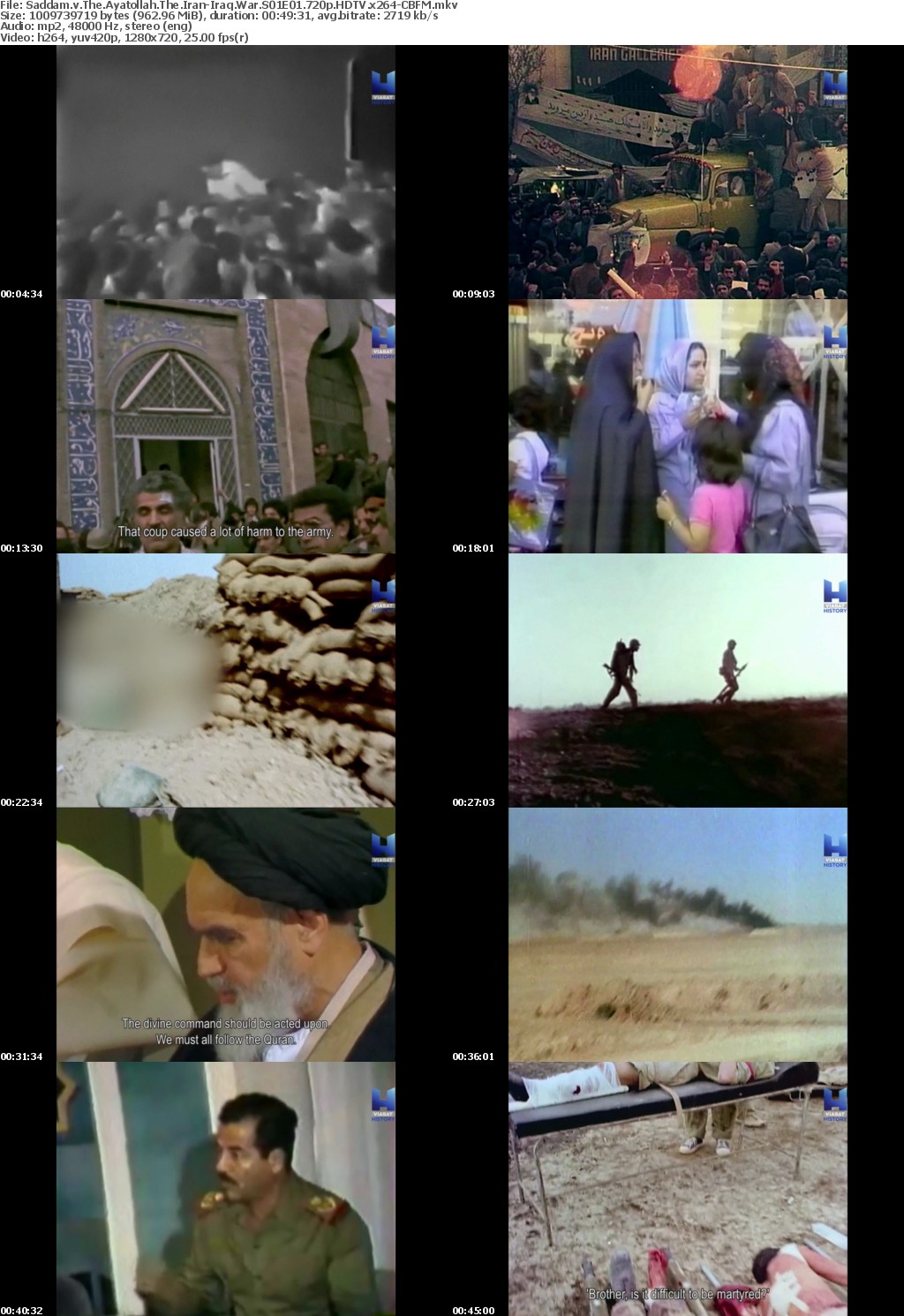 Saddam v The Ayatollah The Iran-Iraq War S01E01 720p HDTV x264-CBFM