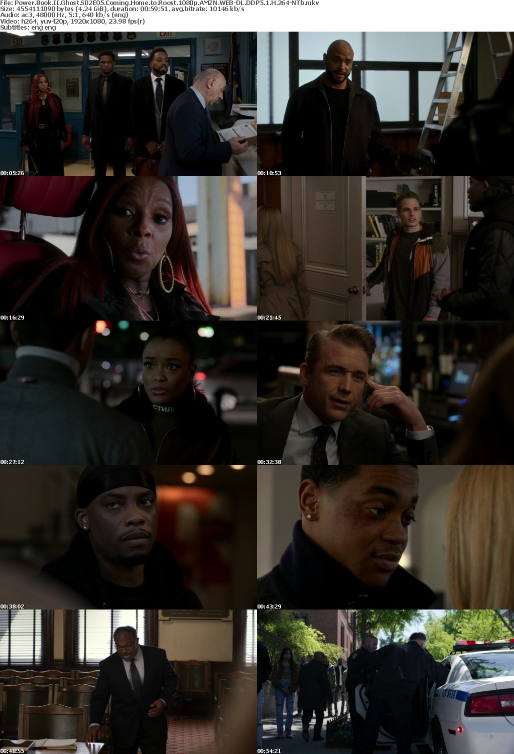 Power Book II Ghost S02E05 Coming Home to Roost 1080p AMZN WEBRip DDP5 1 x264-NTb