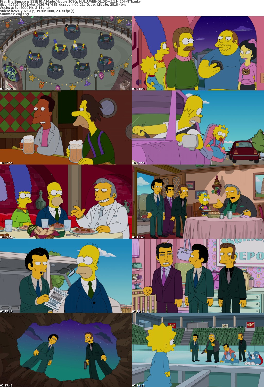 The Simpsons S33E10 A Made Maggie 1080p HULU WEBRip DDP5 1 x264-NTb