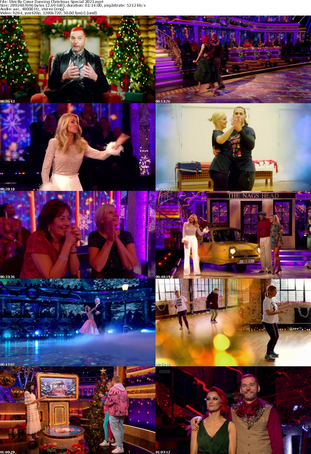 Strictly Come Dancing Christmas Special 2021 (1280x720p HD, 50fps, soft Eng subs)