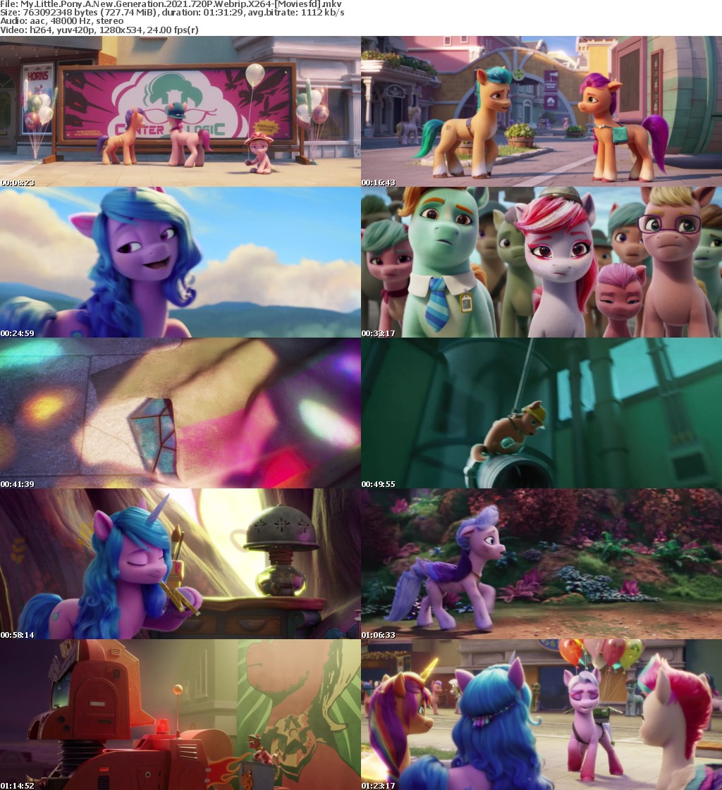 My Little Pony A New Generation (2021) 720p WebRip x264 - MoviesFD