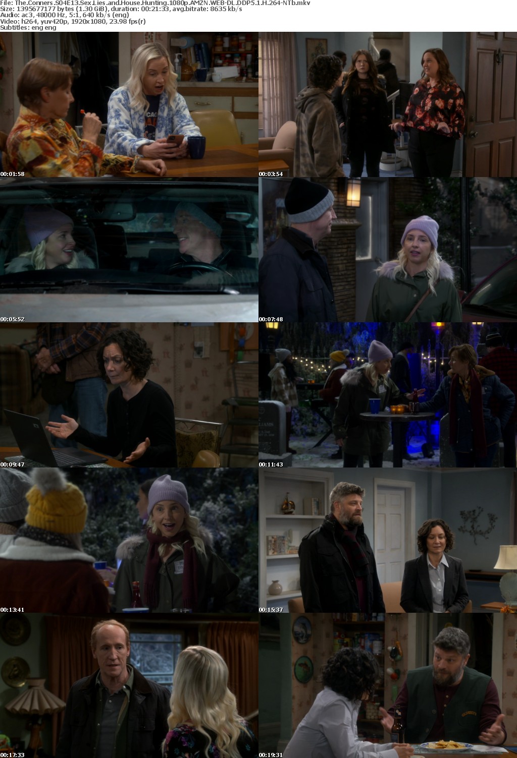The Conners S04E13 Sex Lies and House Hunting 1080p AMZN WEBRip DDP5 1 x264-NTb