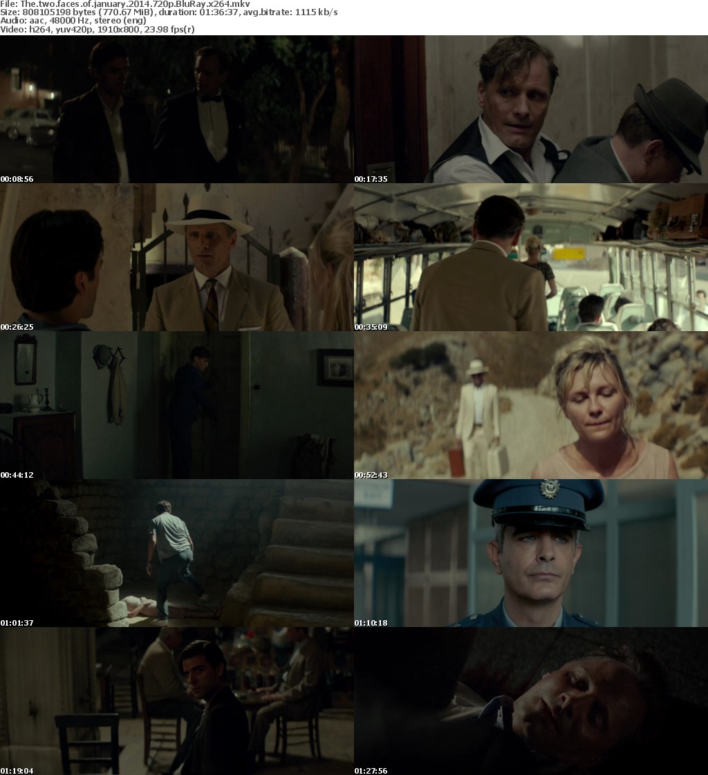 The Two Faces of January (2014) 720p BluRay x264 - MoviesFD