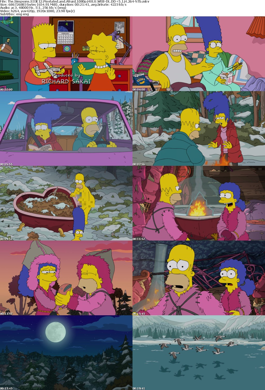 The Simpsons S33E12 Pixelated and Afraid 1080p HULU WEBRip DDP5 1 x264-NTb
