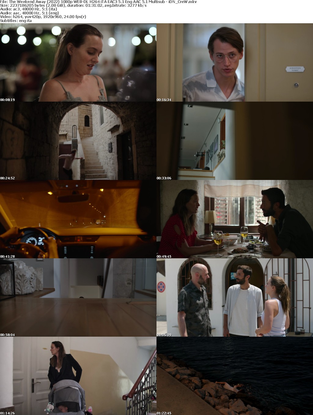 The Weekend Away (2022) 1080p WEB-DL H264 iTA EAC3 5 1 ENG AAC 5 1 Multisub - iDN CreW