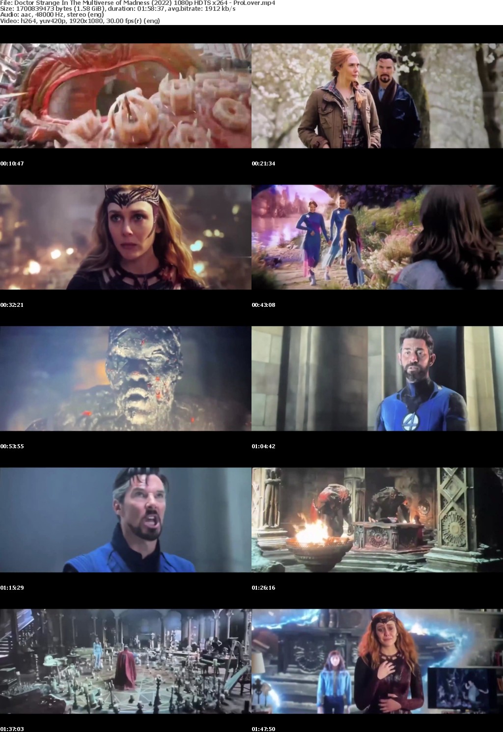 Doctor Strange In The Multiverse of Madness (2022) 1080p HDTS x264 - ProLover