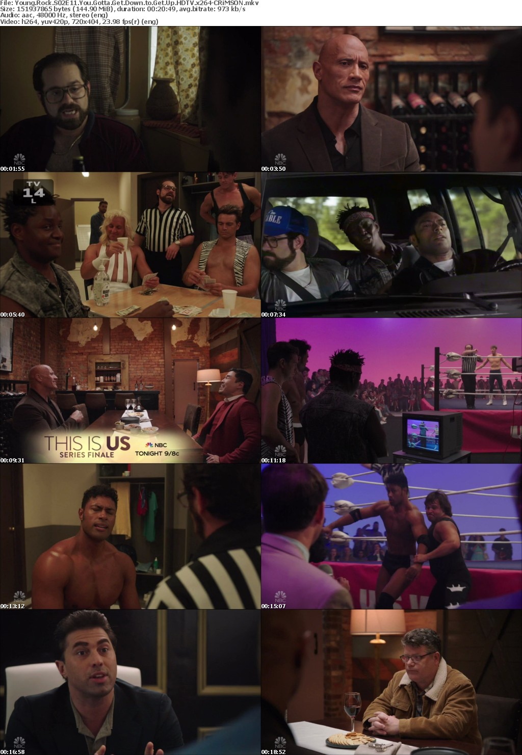 Young Rock S02E11 You Gotta Get Down to Get Up HDTV x264-CRiMSON